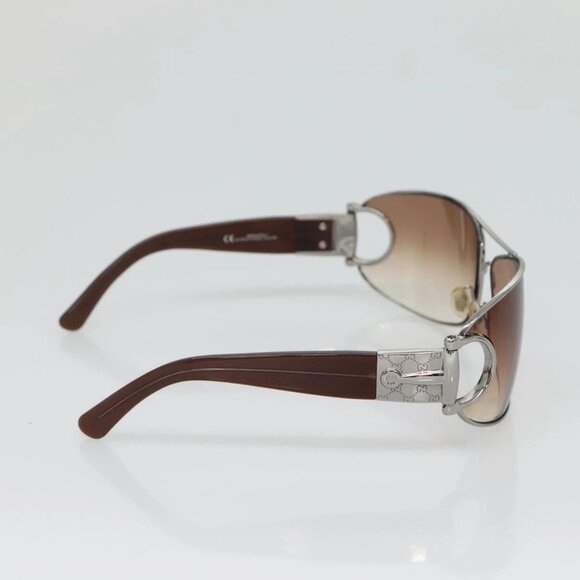 GUCCI Horsebit Sunglasses plastic Brown Auth - Picture 4 of 11